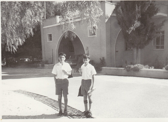 With my brother Shane at the Junior School in Nicosia Cyprus in 1966