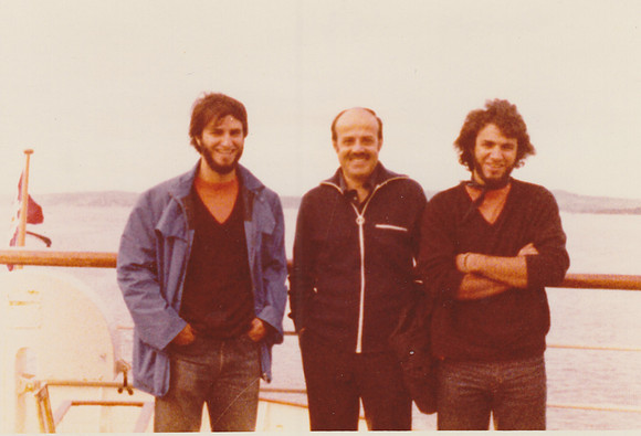 My brother Shane, father George and myself with alot more hair in the fall of 1976